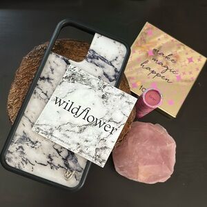 marble wildflower case // iphone 12/12 pro